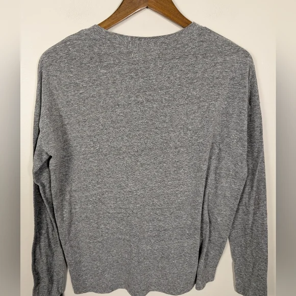 Rivet & Thread Madewell Gray Ex Boyfriend Long Sleeve Tee Shirt NWOT! - Picture 8 of 9